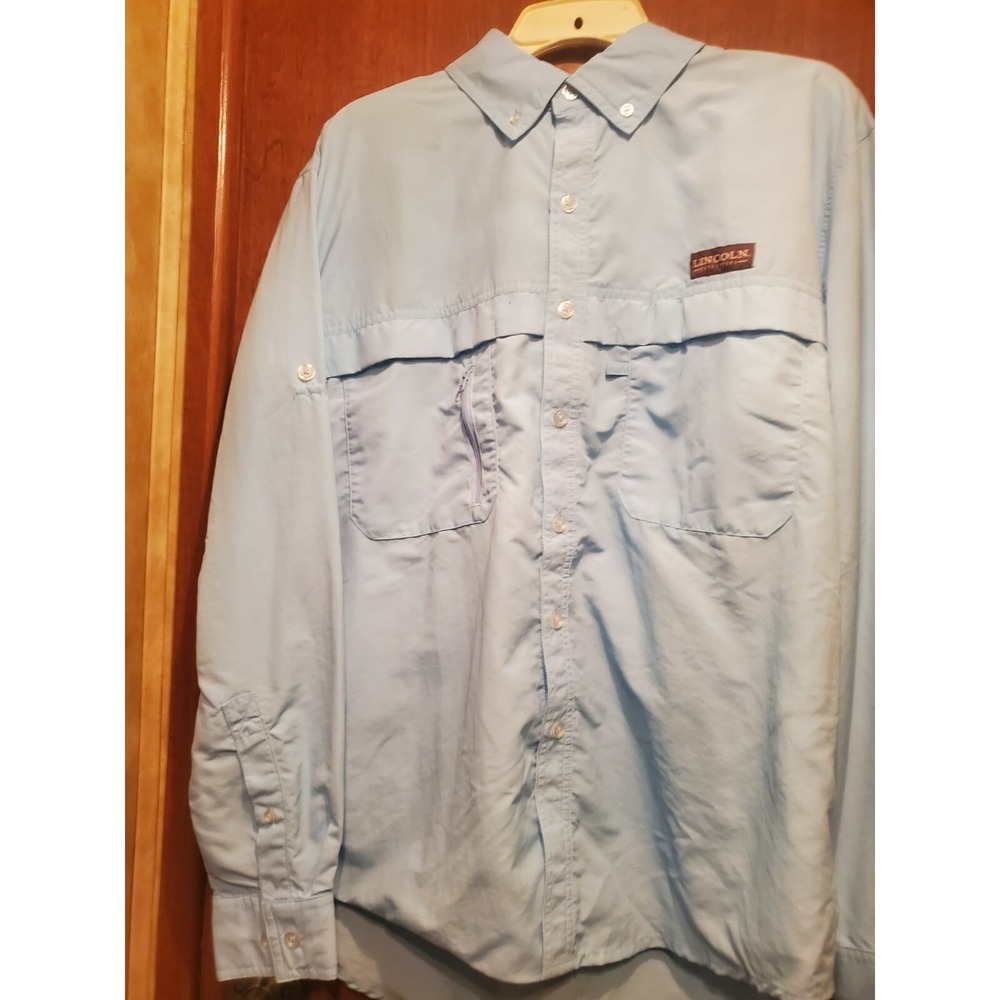 Lincoln Outfitters 2 Men's Long Sleeve Shirt,size Med, 1 light Blue,‎ 1 Yellow.